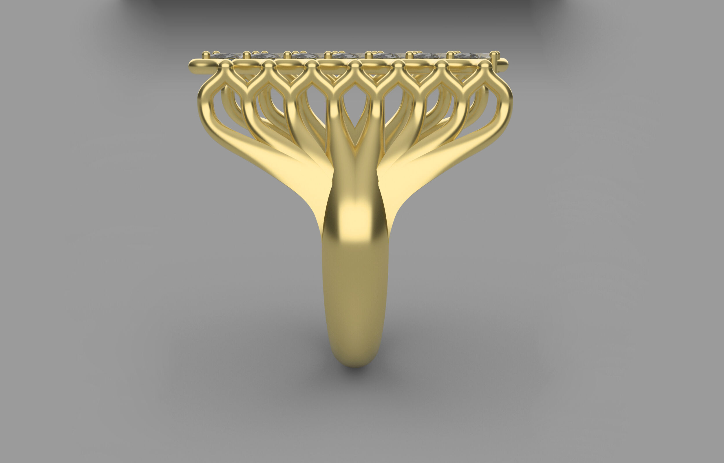 Wedding ring 3D print model_5