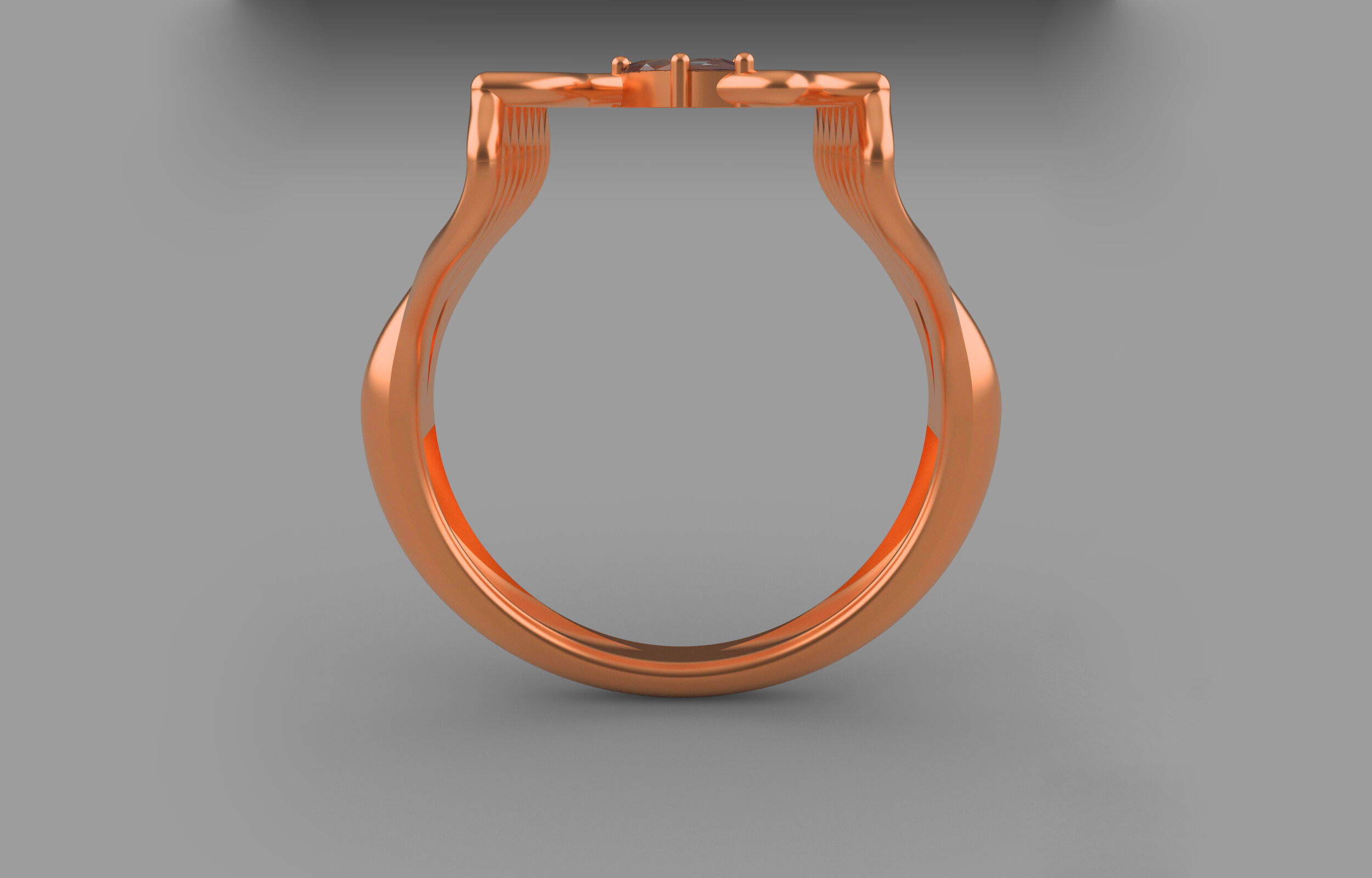 Wedding ring 3D print model_10