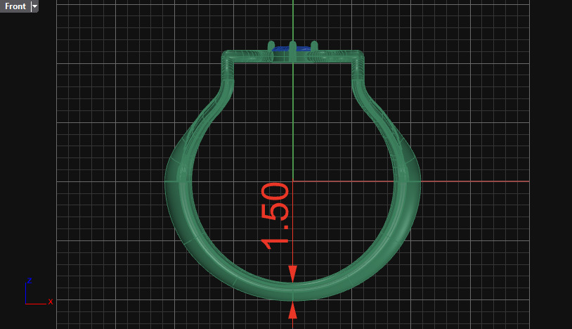 Wedding ring 3D print model_13
