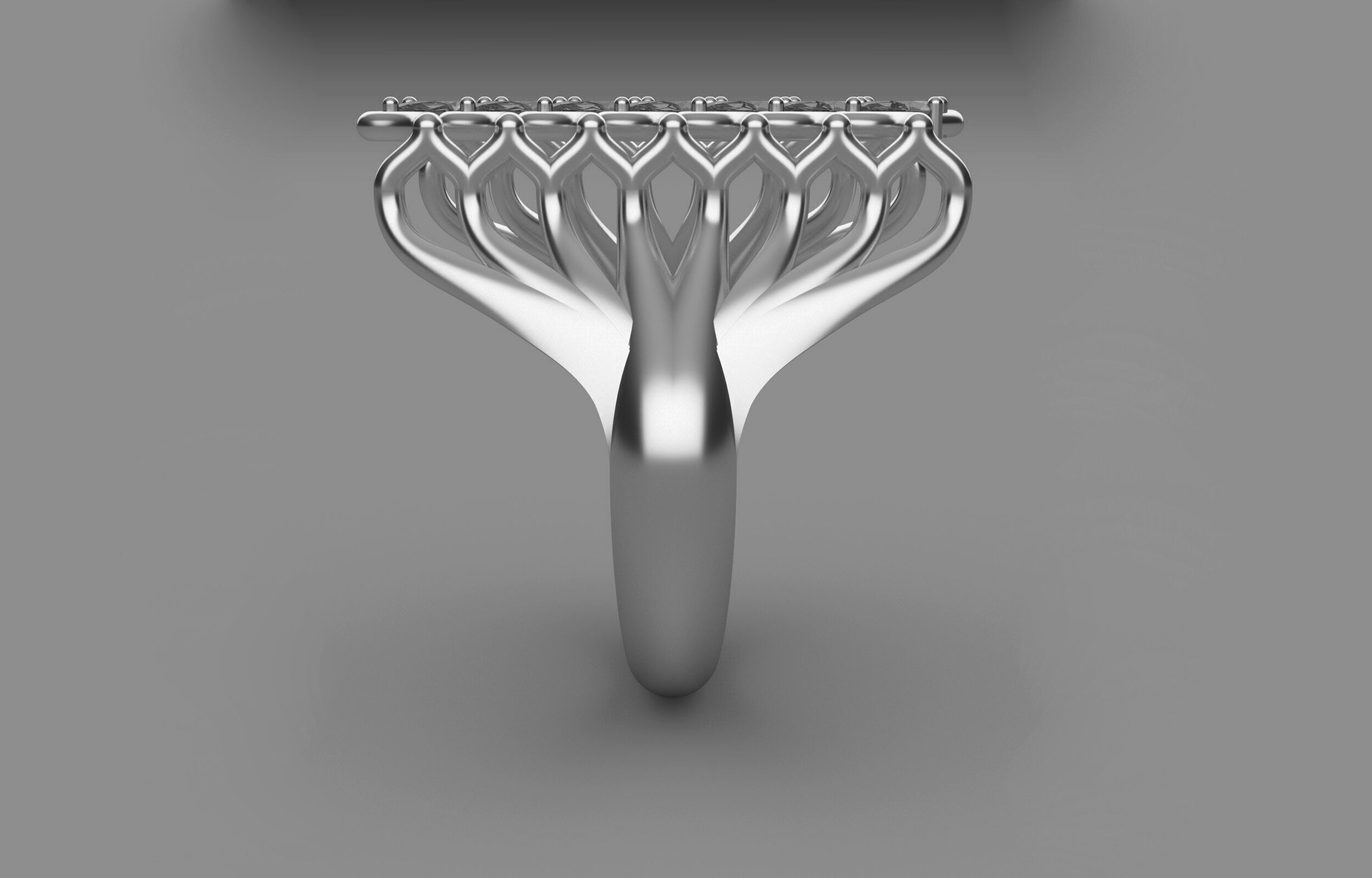 Wedding ring 3D print model_7