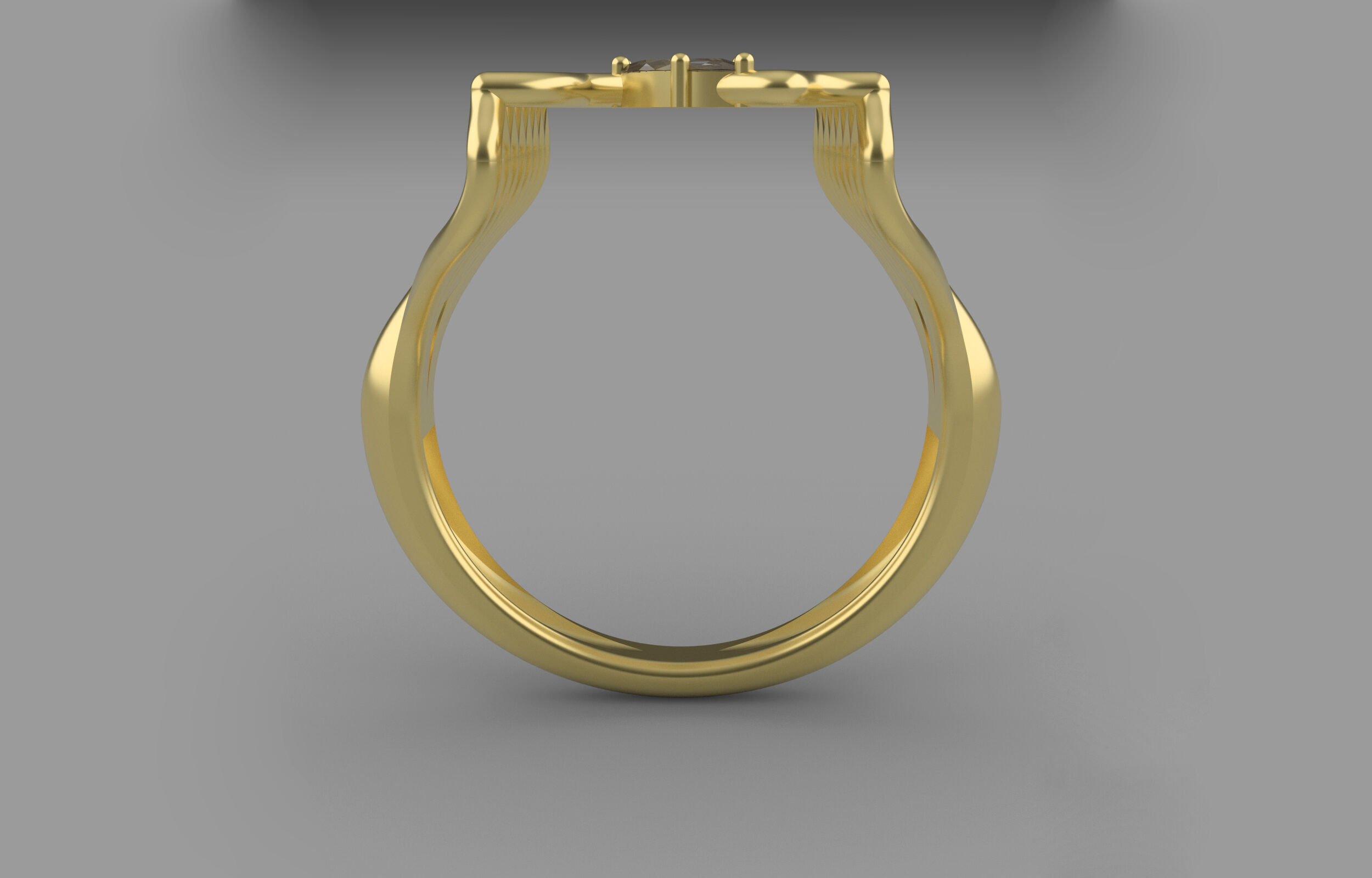 Wedding ring 3D print model_9