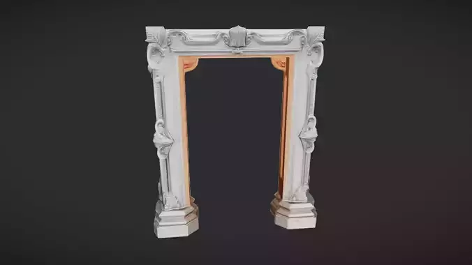 ornate decorative archway or frame