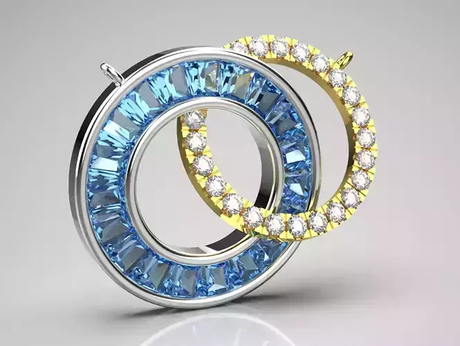 luxury jewelry necklace jp0264 3D print model