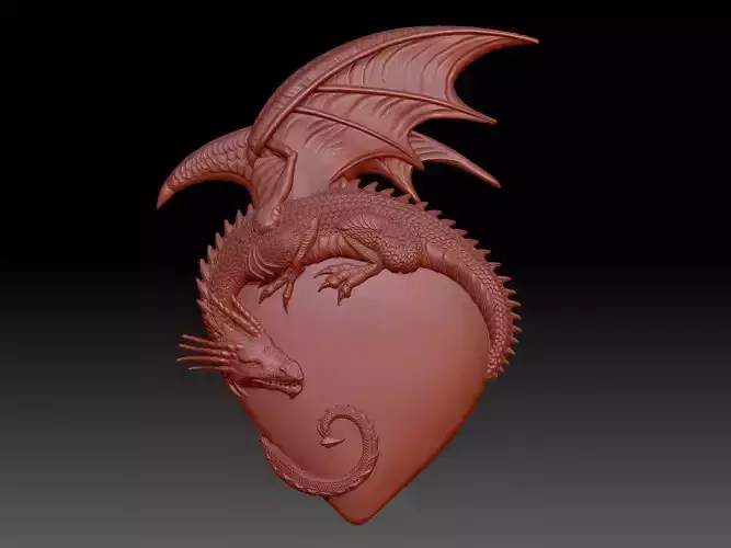 Dragon heart 3D print model