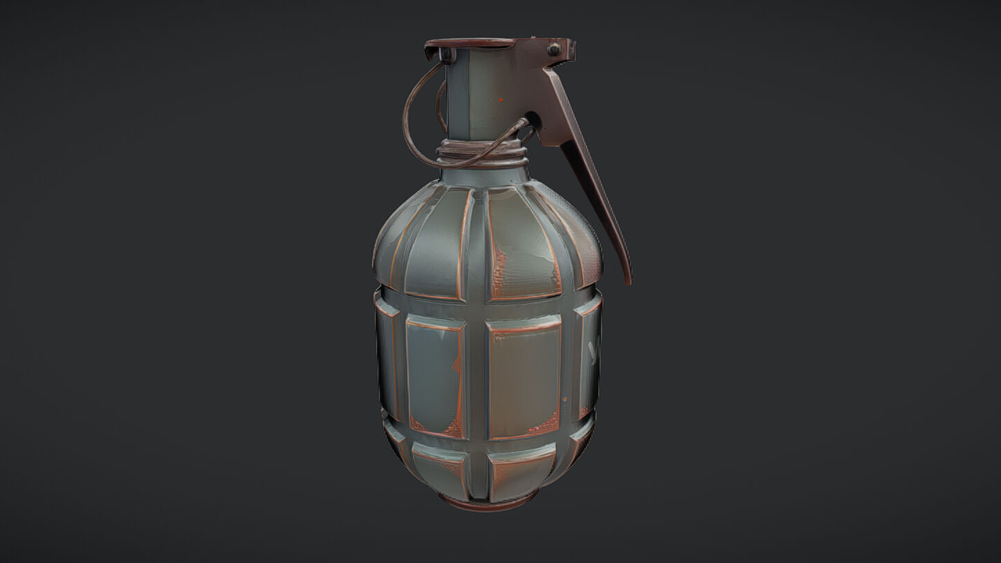 Military hand grenade 3D model_33