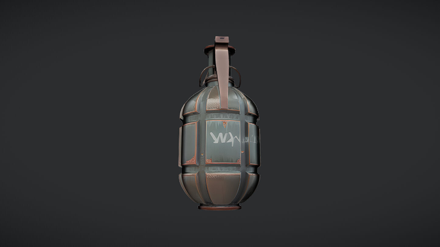Military hand grenade 3D model_37