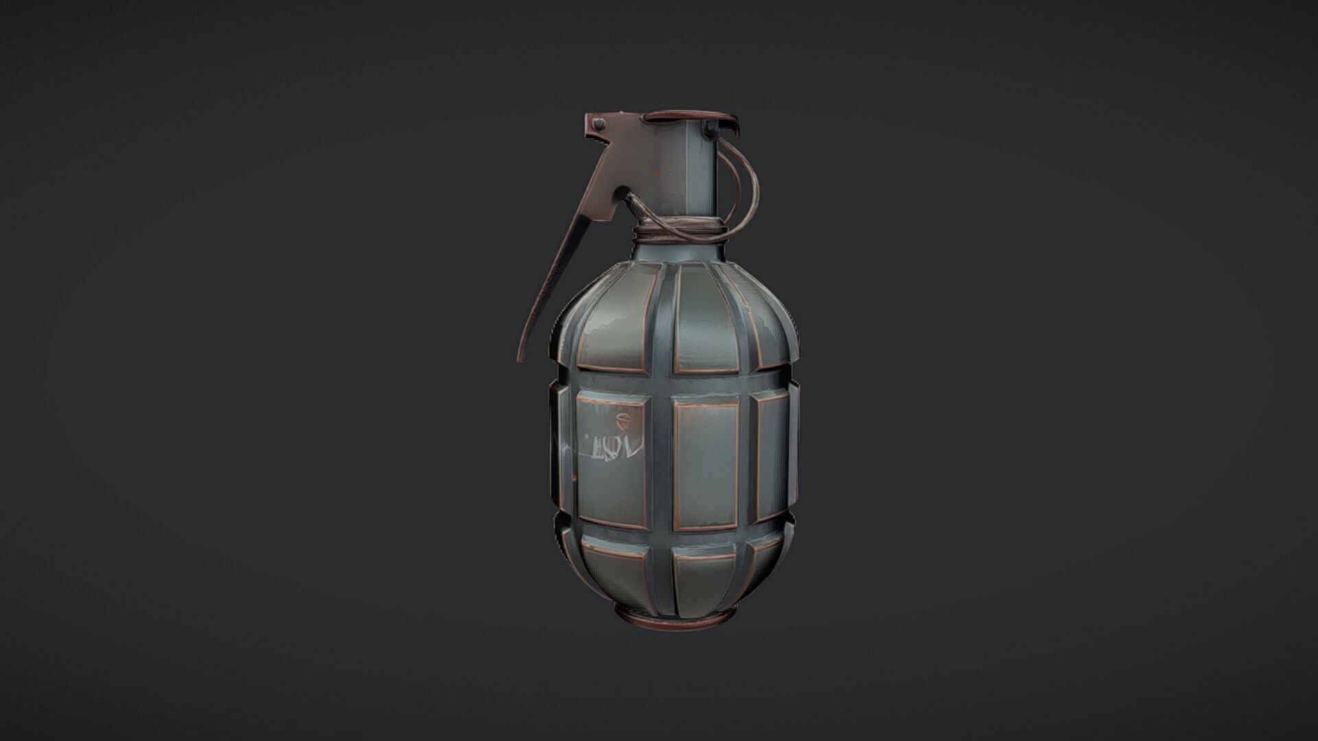Military hand grenade 3D model_22