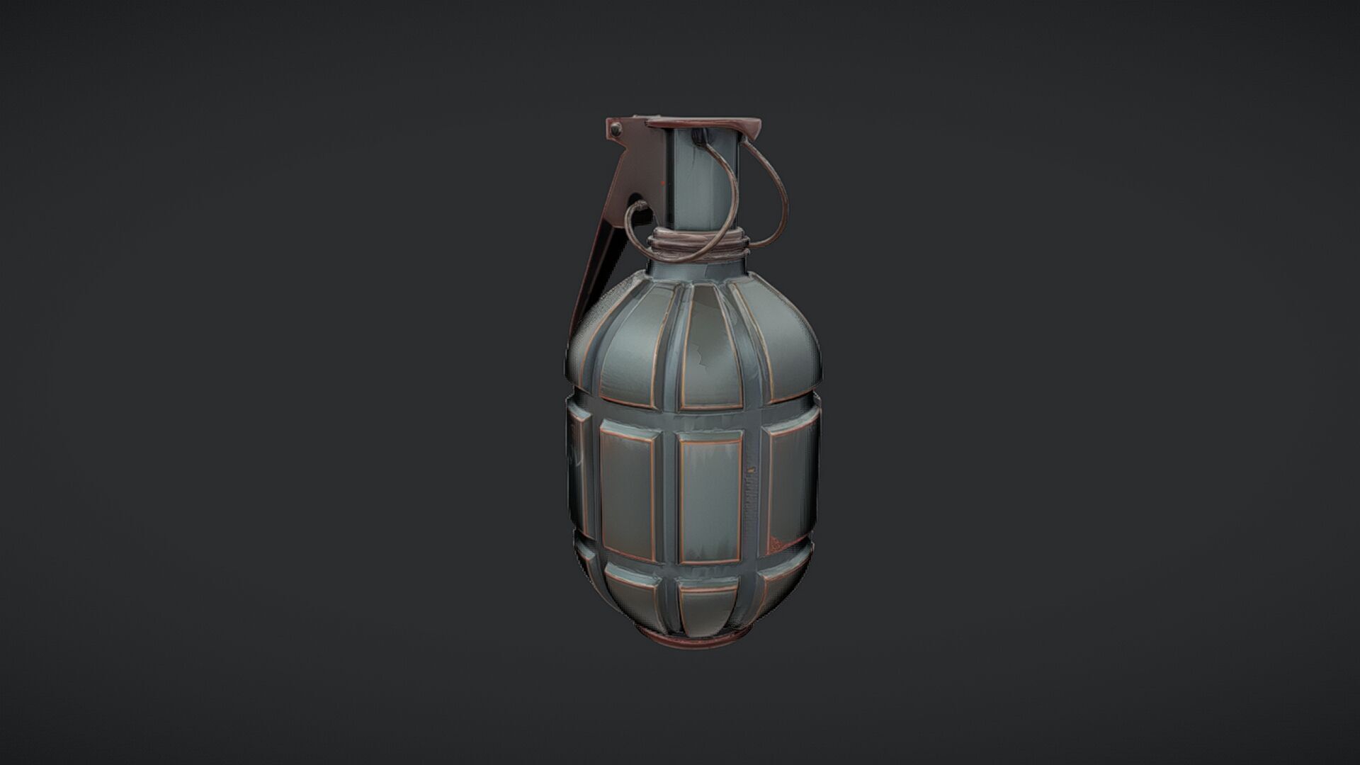 Military hand grenade 3D model_7