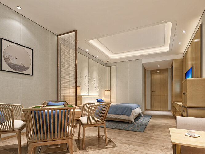 Hotel room 3D model