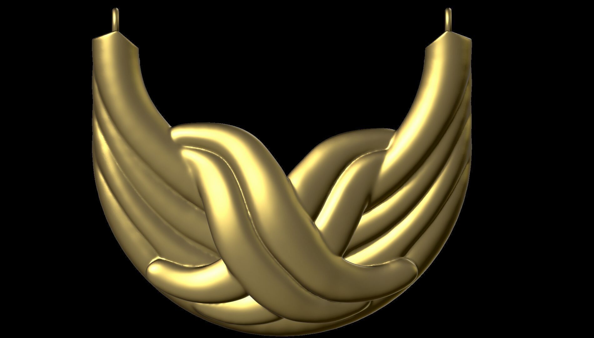 X  pendant 3d model 3D print model_7