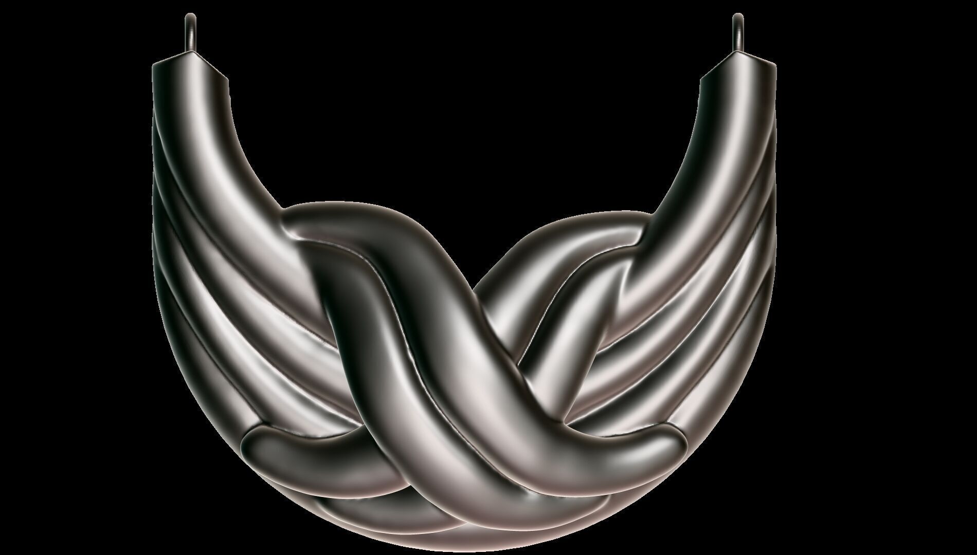 X  pendant 3d model 3D print model_1