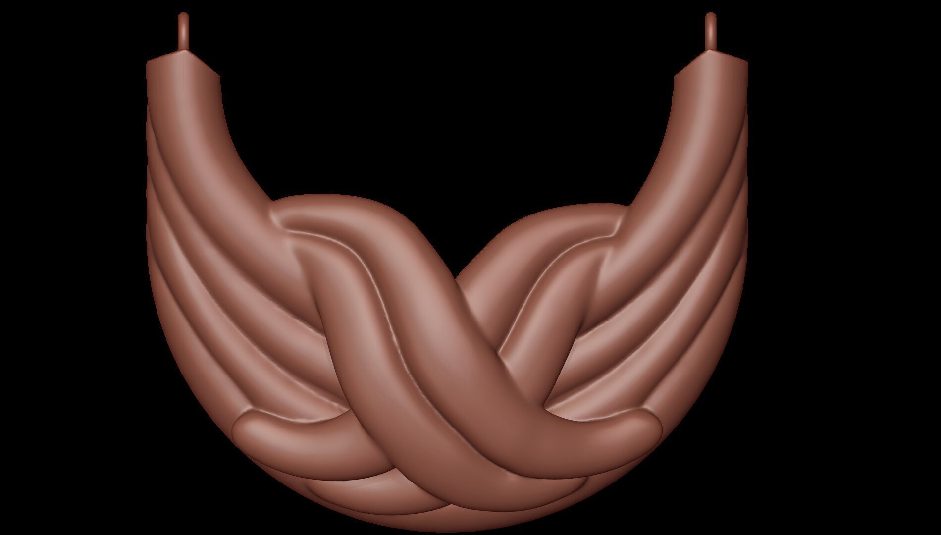 X  pendant 3d model 3D print model_3