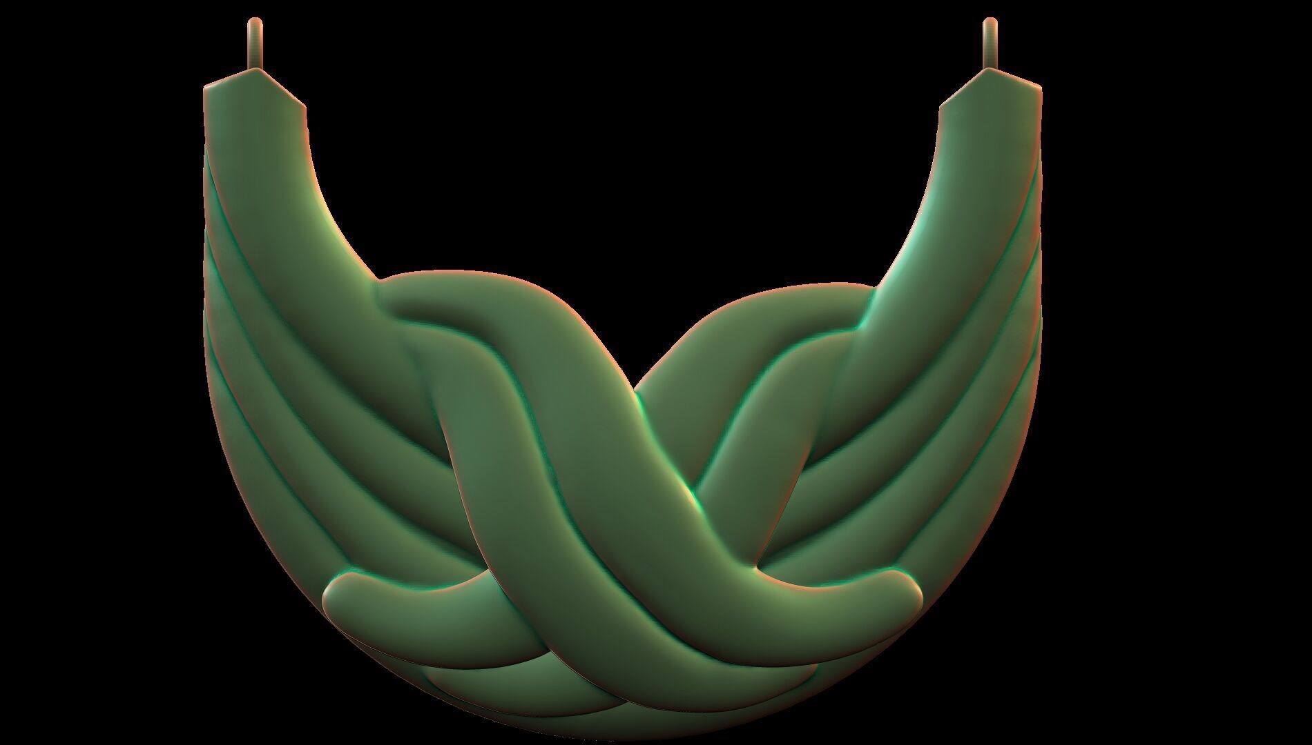 X  pendant 3d model 3D print model_6