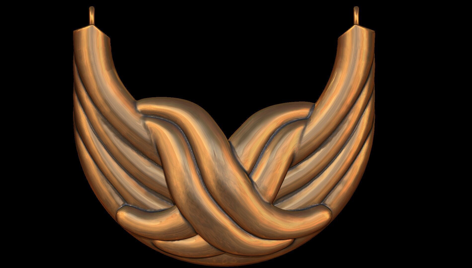 X  pendant 3d model 3D print model_10