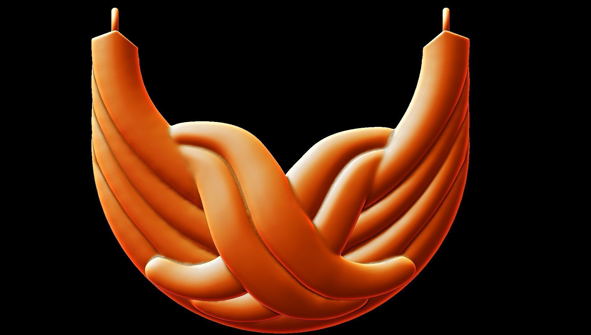 X  pendant 3d model 3D print model_2