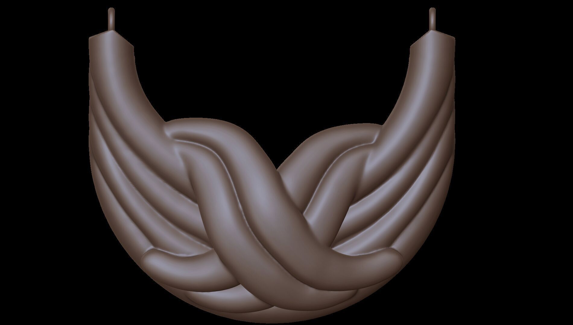 X  pendant 3d model 3D print model_4