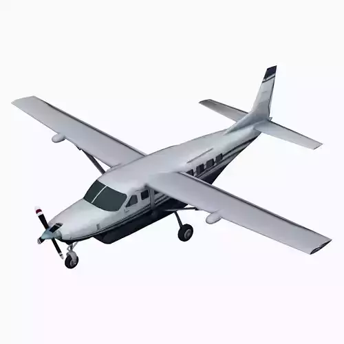 Cessna 208 Caravan Low-poly Low-poly 3D model