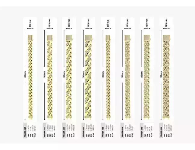 Mix 180 Chain Lot 3DM Files Collection