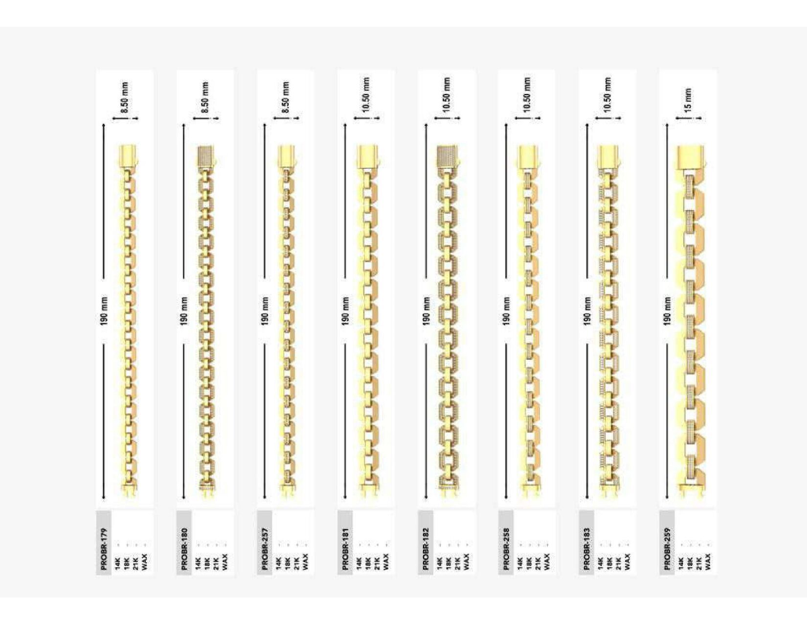 Mix 180 Chain Lot 3DM Files Collection 3D print model_18