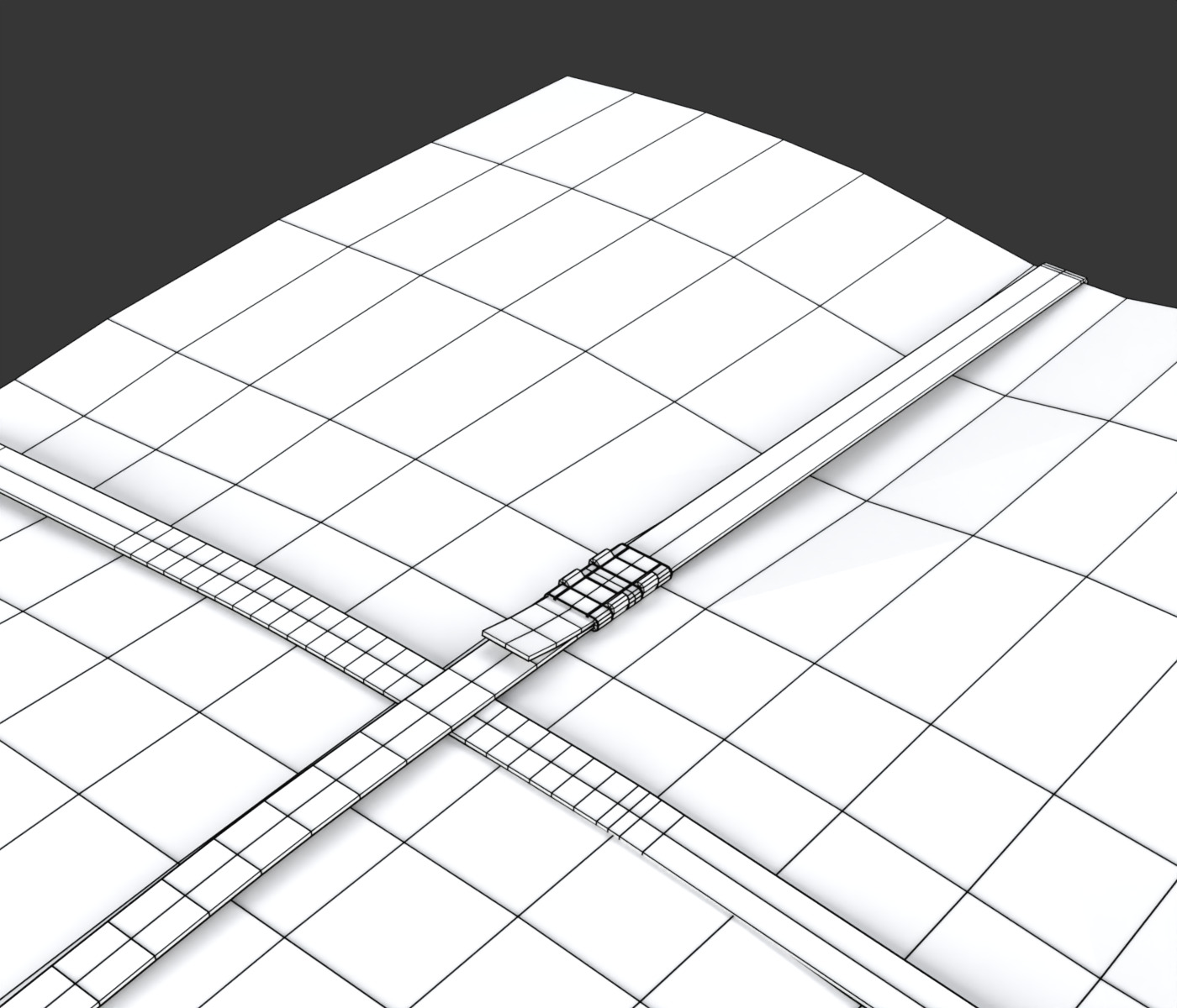 Folded Newspapers Stack 3D model_18