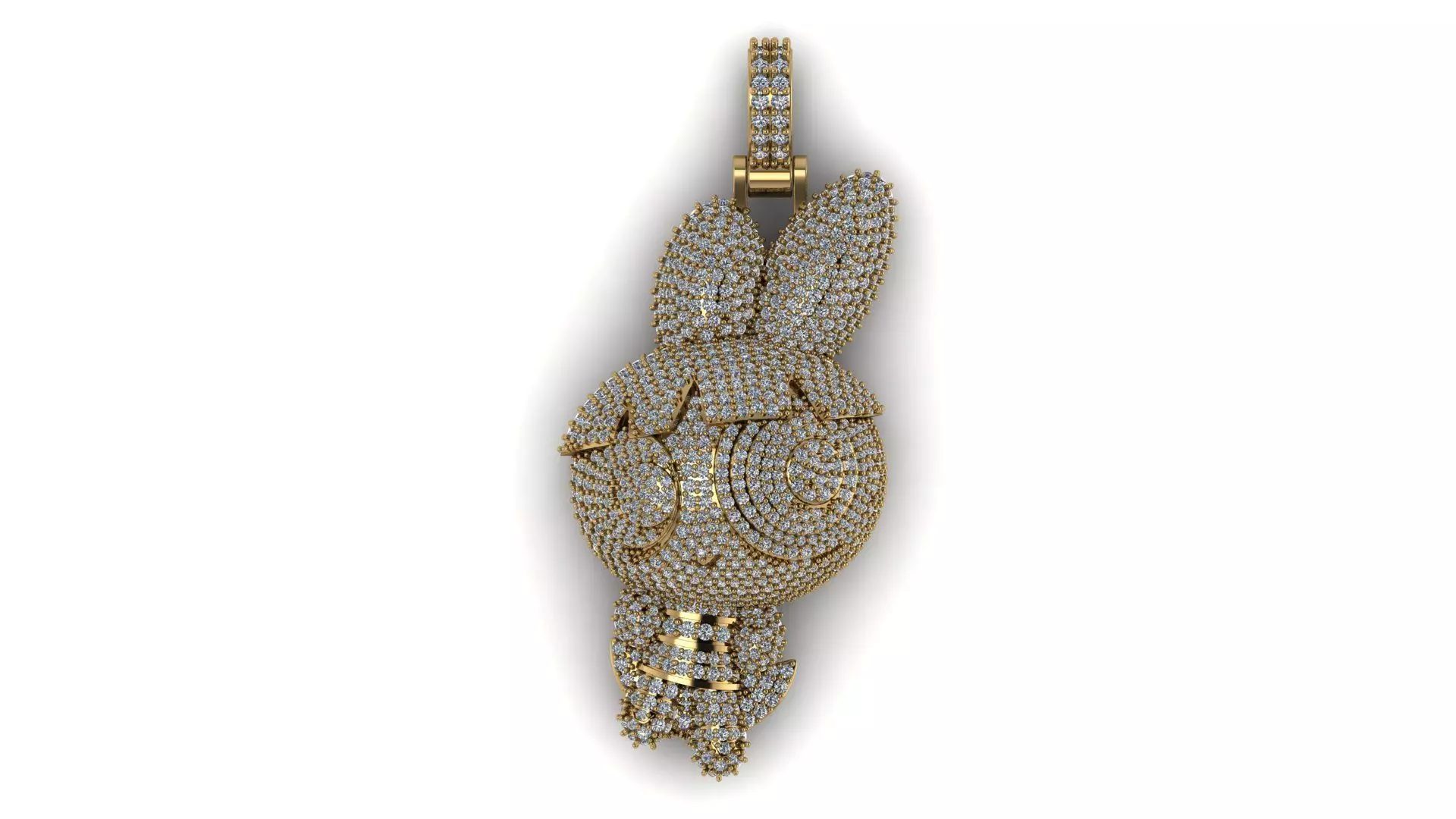 Powerpuff Girls Bubble Pendant With Diamond 2 Inches 3D print model