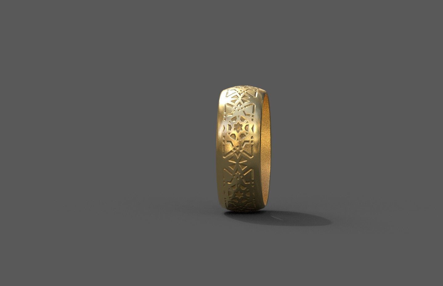 High-Quality 3D Ring Model Low-poly 3D model_3