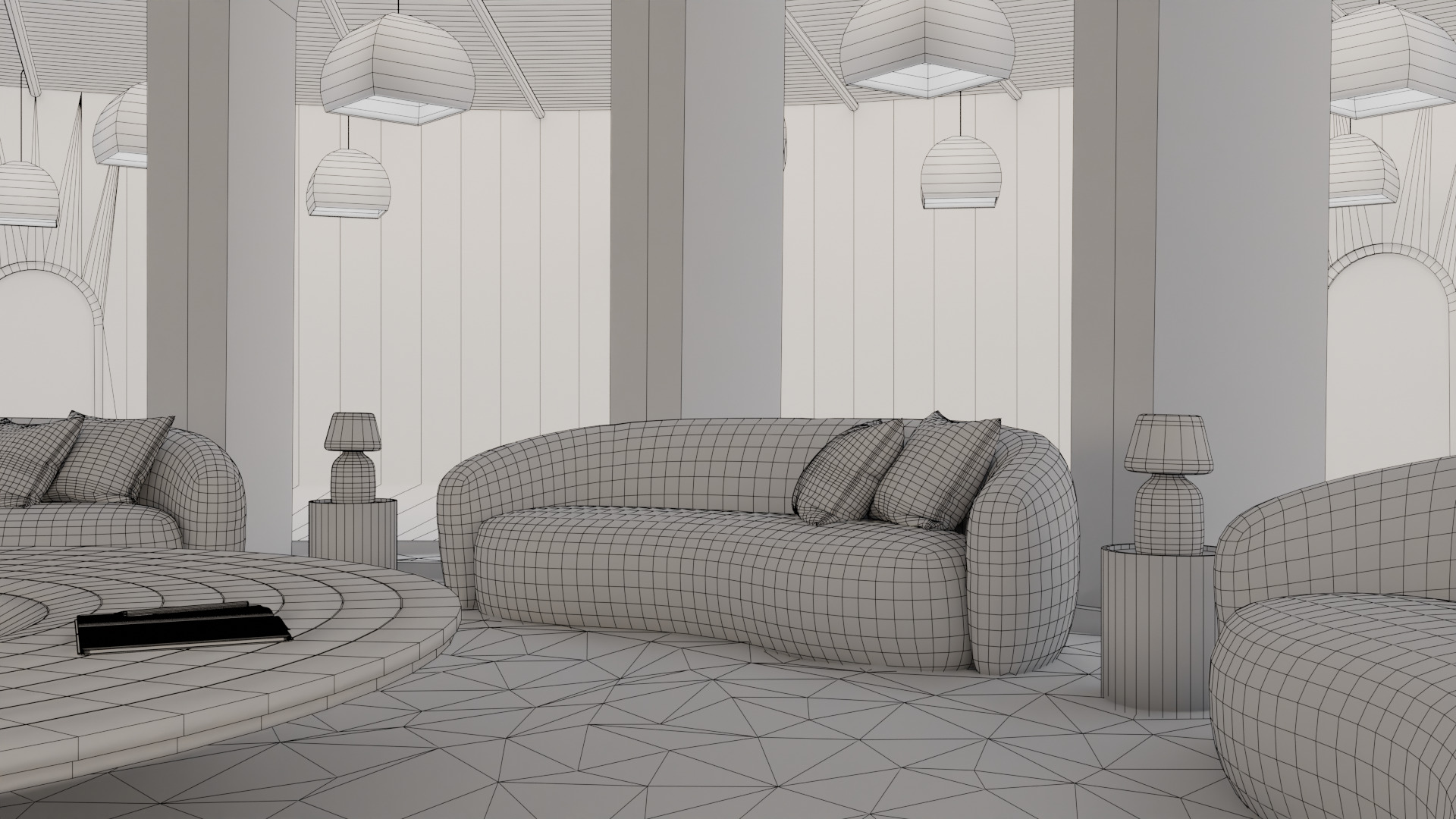 Metaverse Environment 03 - Baked Low-poly 3D model_9