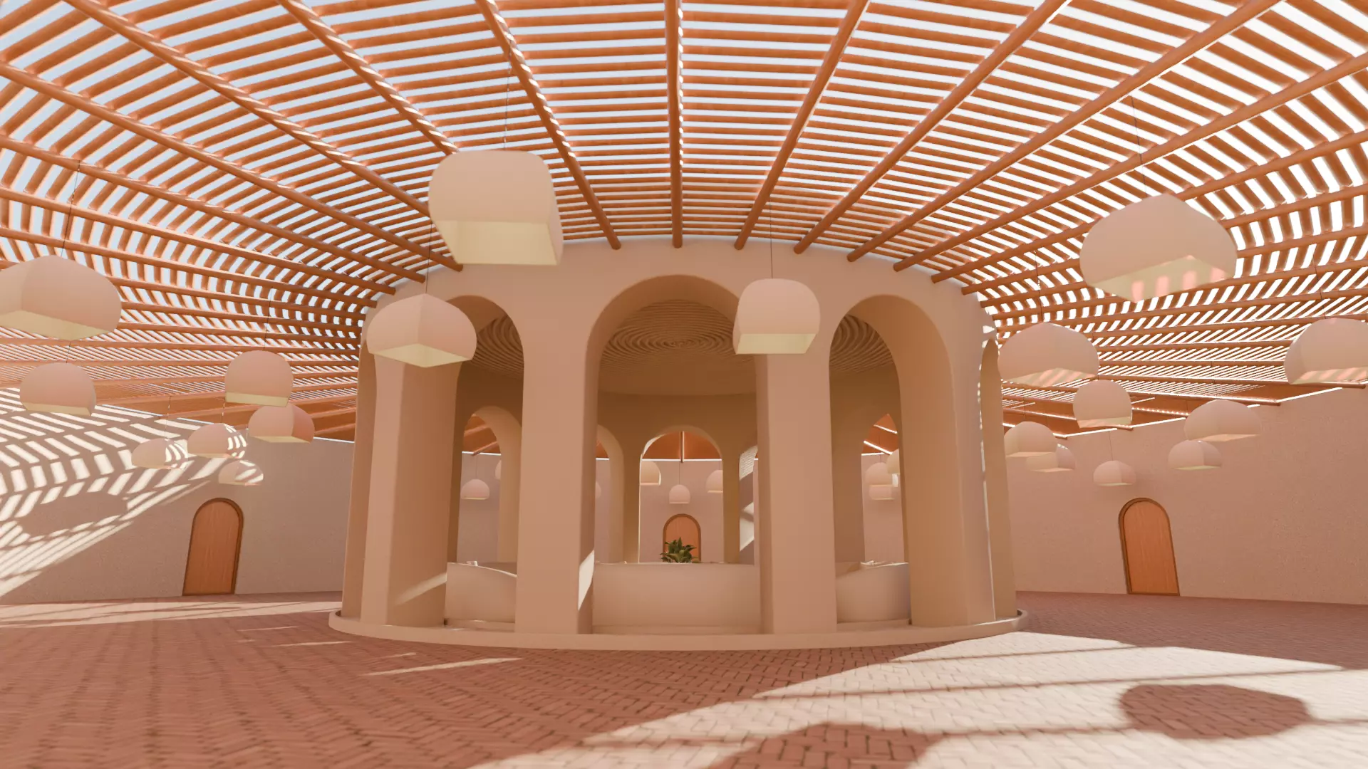 Metaverse Environment 03 - Baked Low-poly 3D model_0