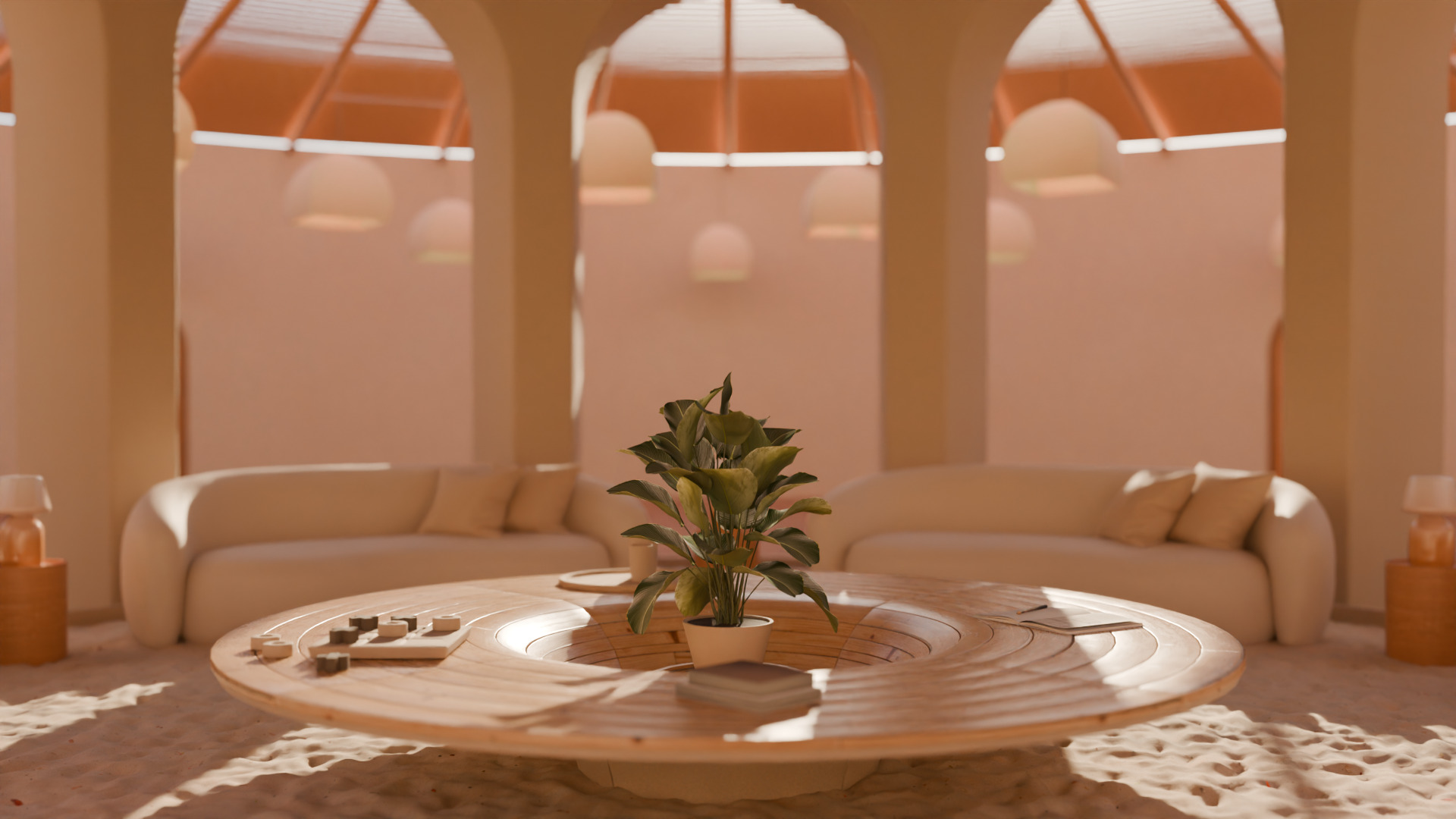 Metaverse Environment 03 - Baked Low-poly 3D model_6