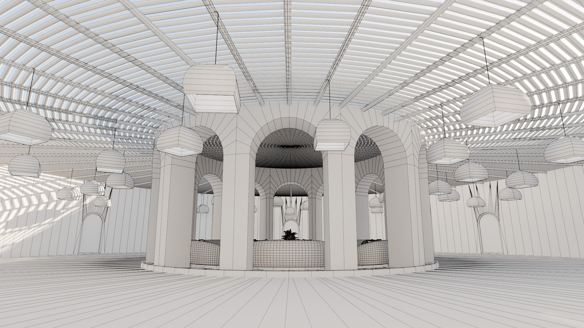 Metaverse Environment 03 - Baked Low-poly 3D model_1