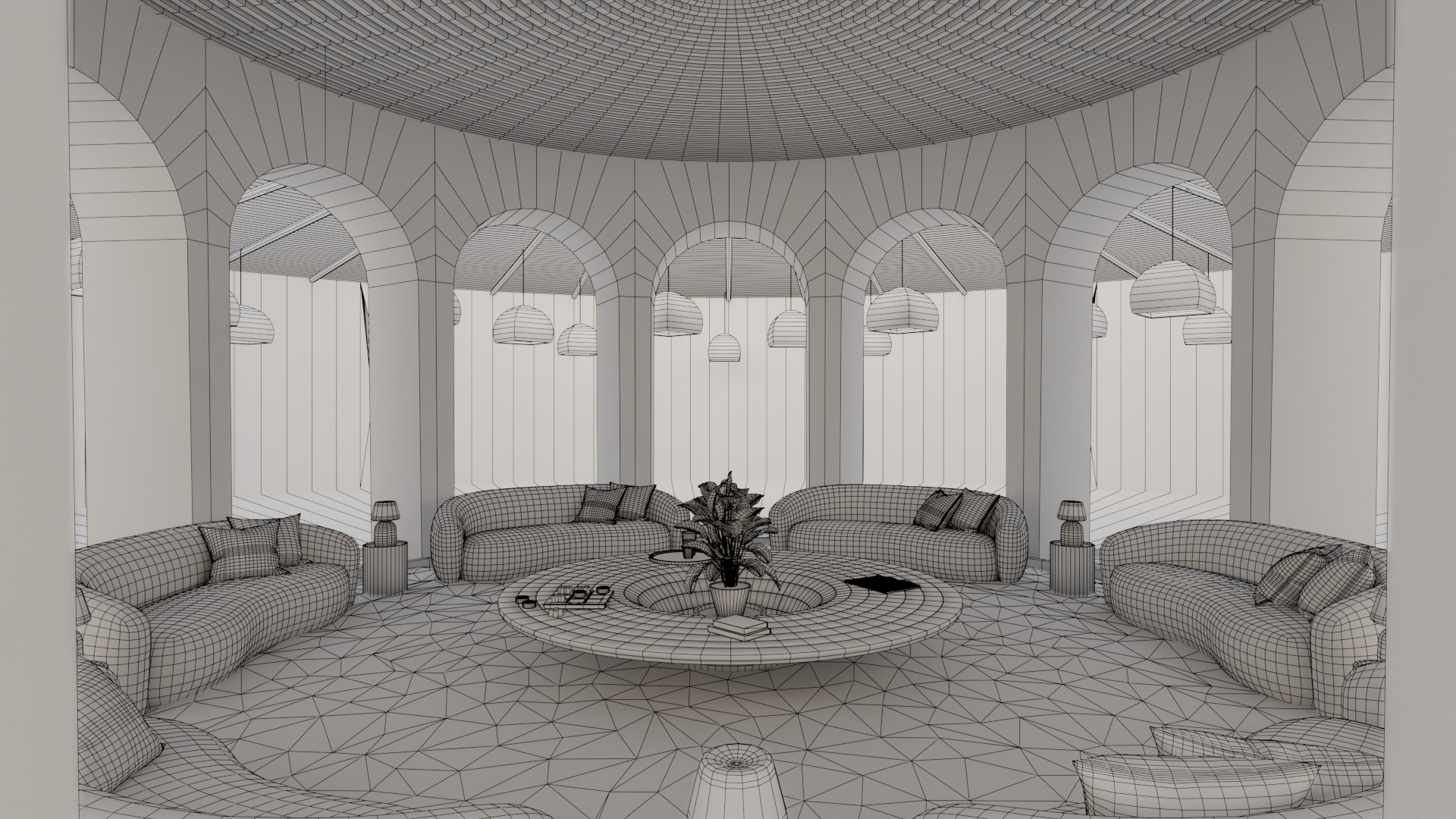 Metaverse Environment 03 - Baked Low-poly 3D model_3