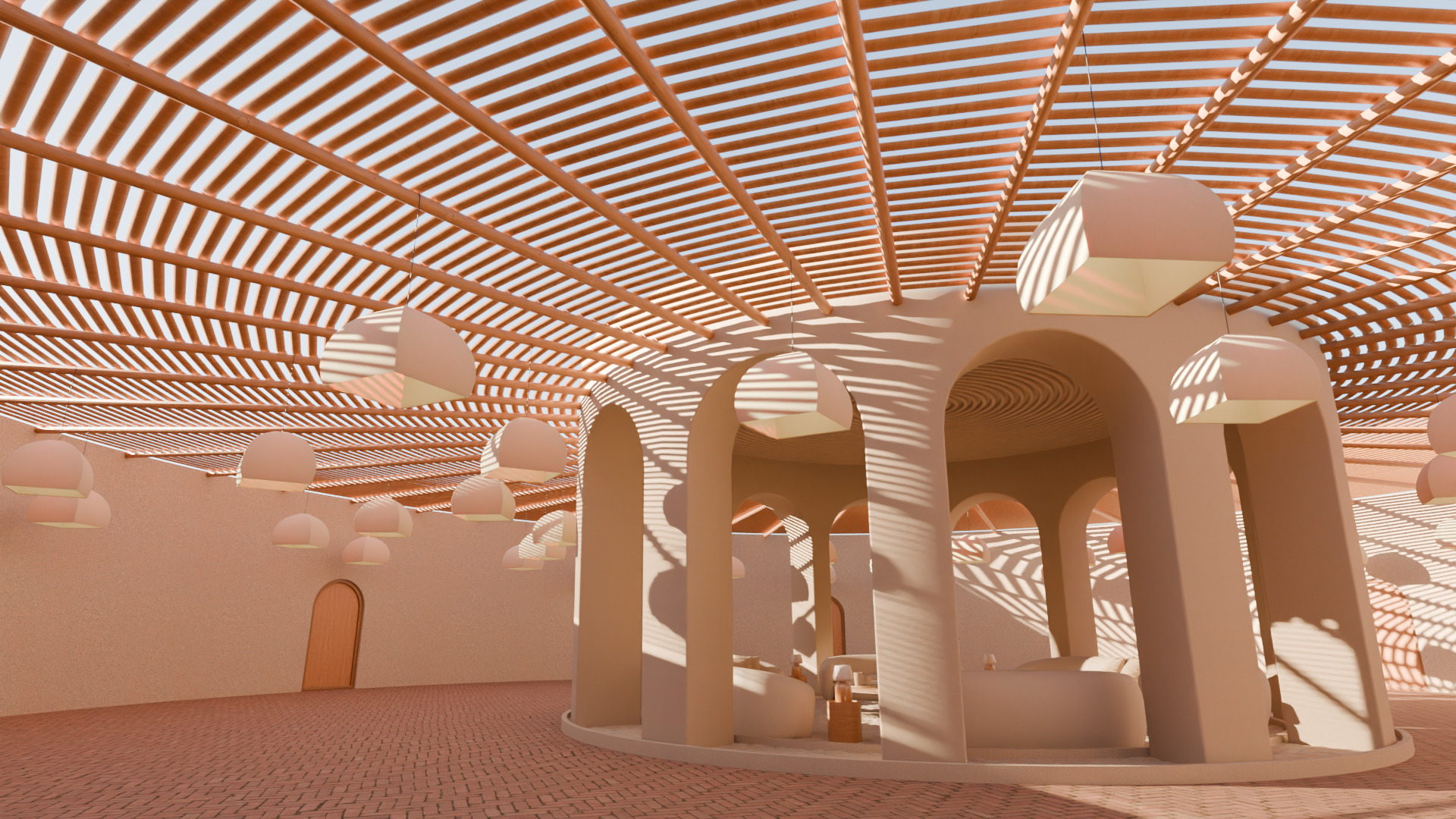 Metaverse Environment 03 - Baked Low-poly 3D model_14