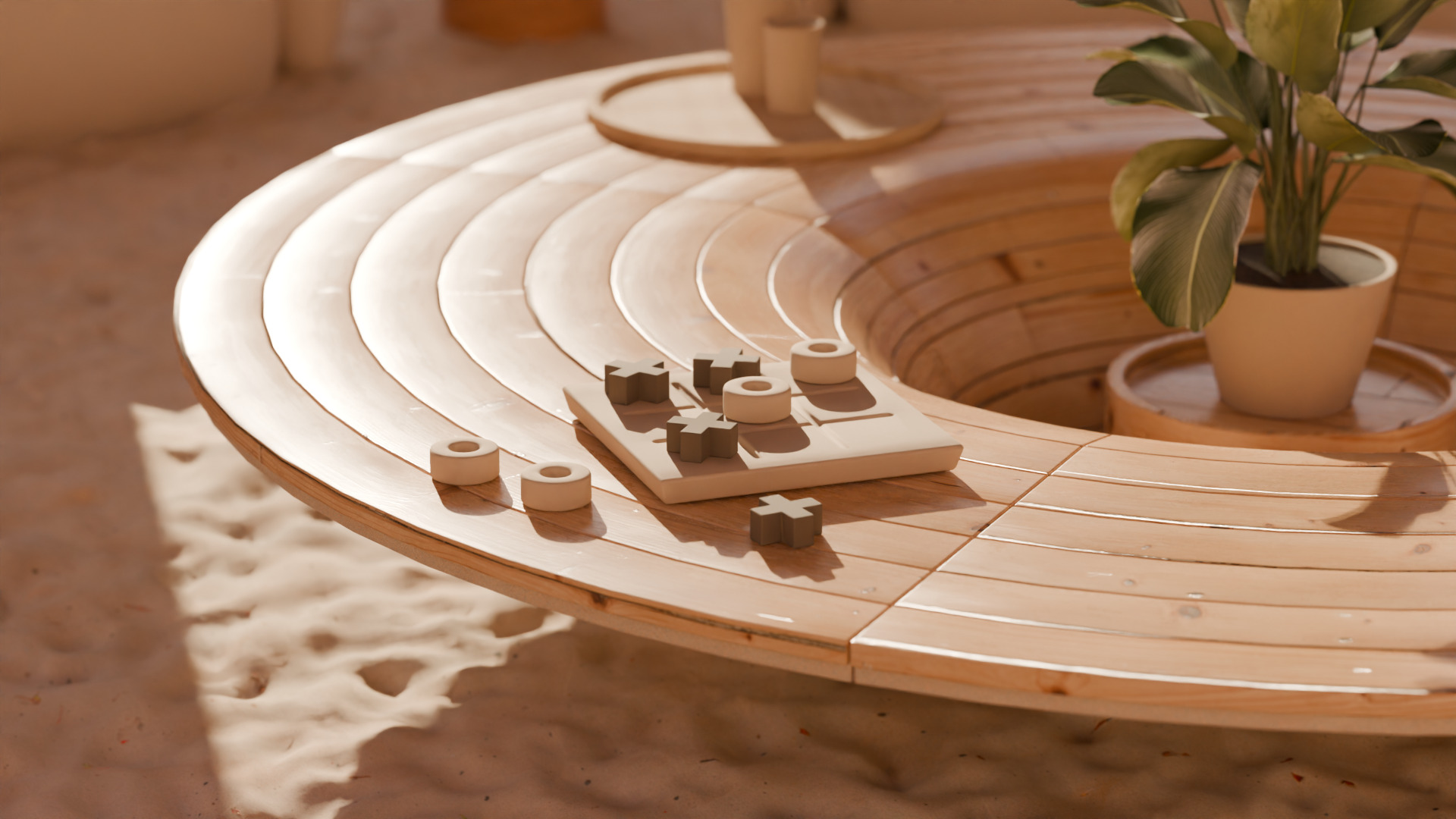 Metaverse Environment 03 - Baked Low-poly 3D model_10