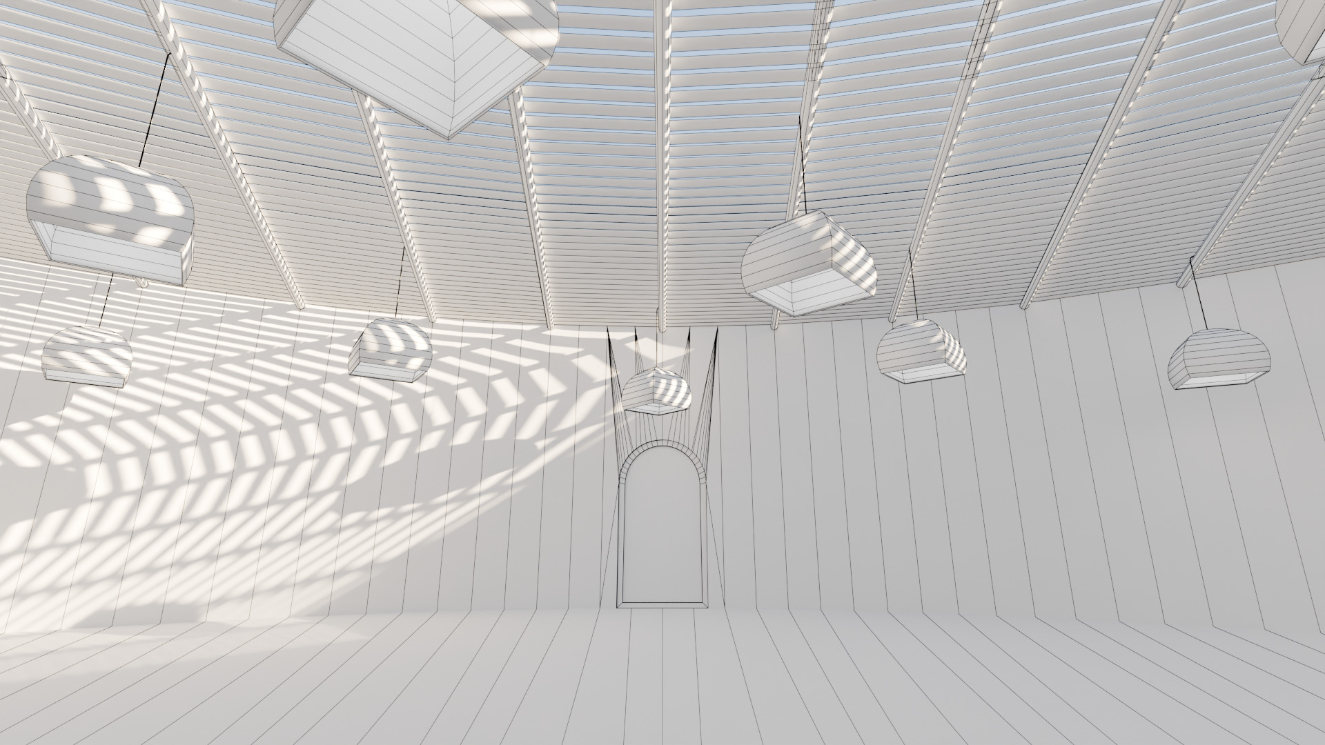 Metaverse Environment 03 - Baked Low-poly 3D model_13