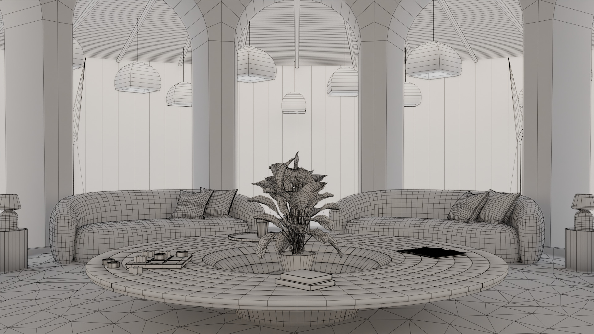 Metaverse Environment 03 - Baked Low-poly 3D model_7