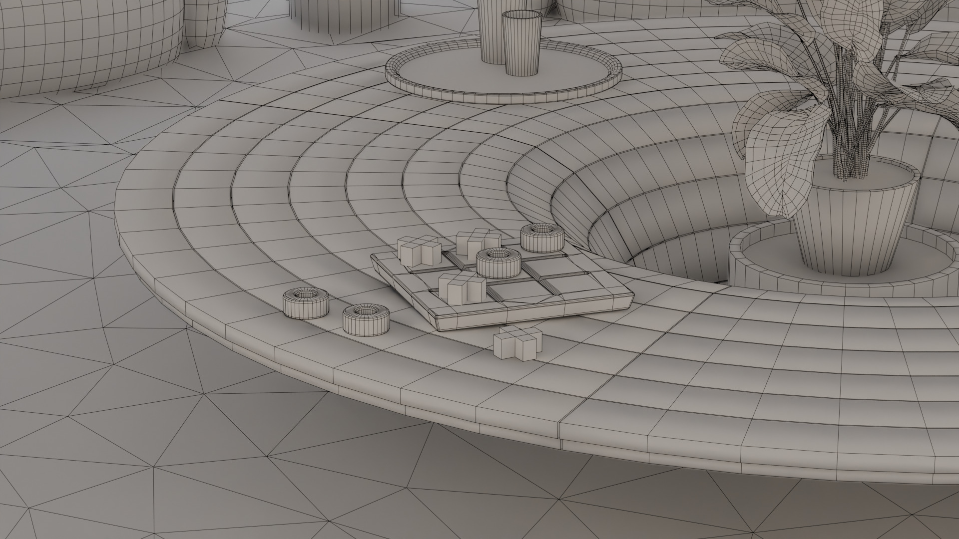 Metaverse Environment 03 - Baked Low-poly 3D model_11