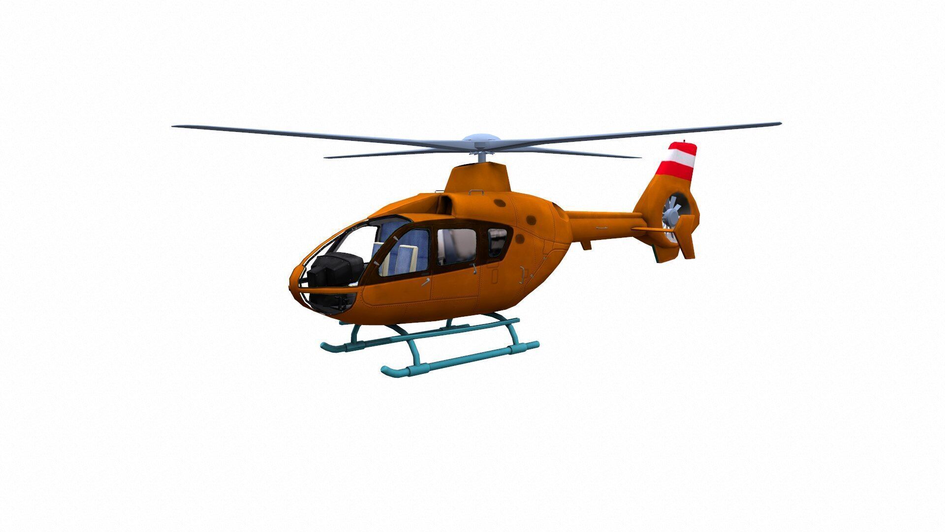 H145 Light Twin Airbus Low-Poly  Low-poly 3D model_15