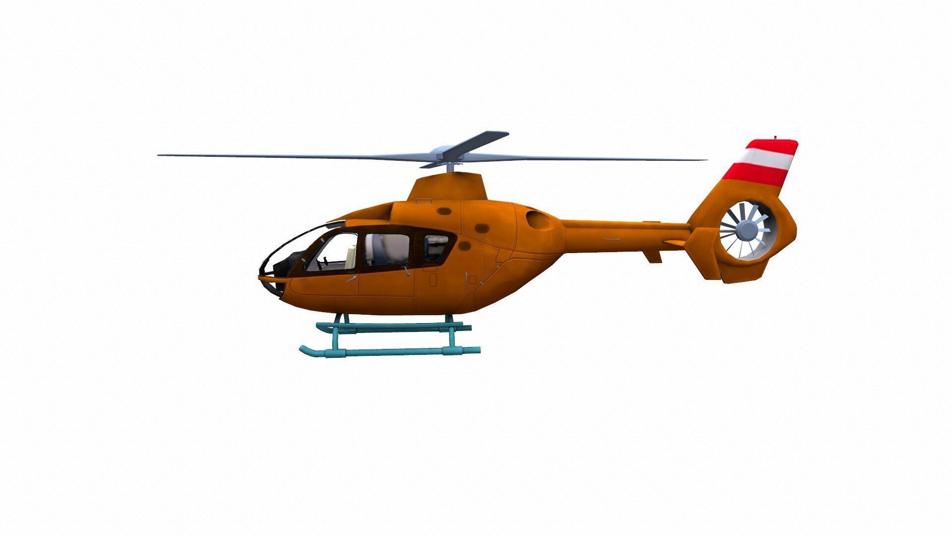 H145 Light Twin Airbus Low-Poly  Low-poly 3D model_16
