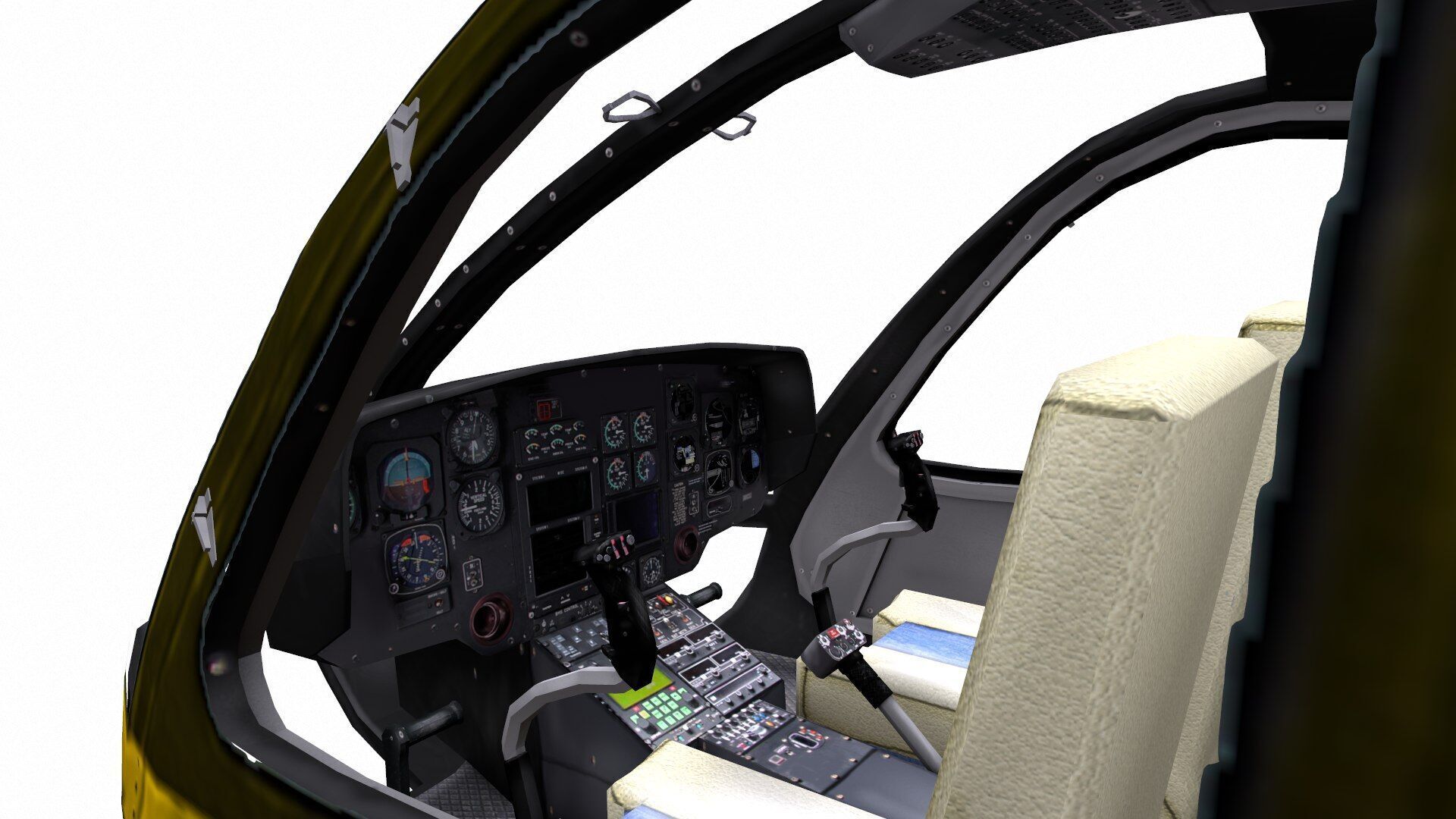 H145 Light Twin Airbus Low-Poly  Low-poly 3D model_11