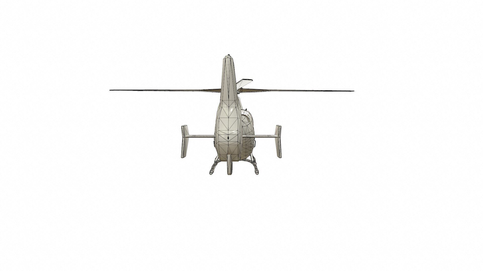 H145 Light Twin Airbus Low-Poly  Low-poly 3D model_23