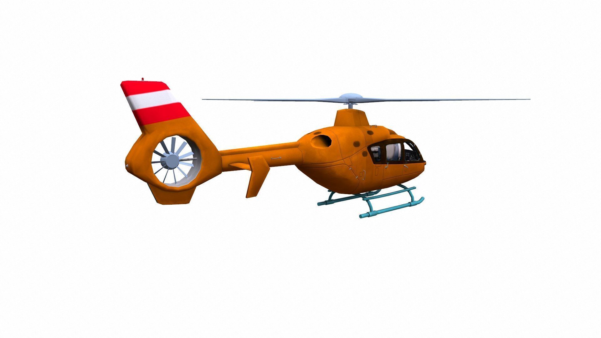 H145 Light Twin Airbus Low-Poly  Low-poly 3D model_18