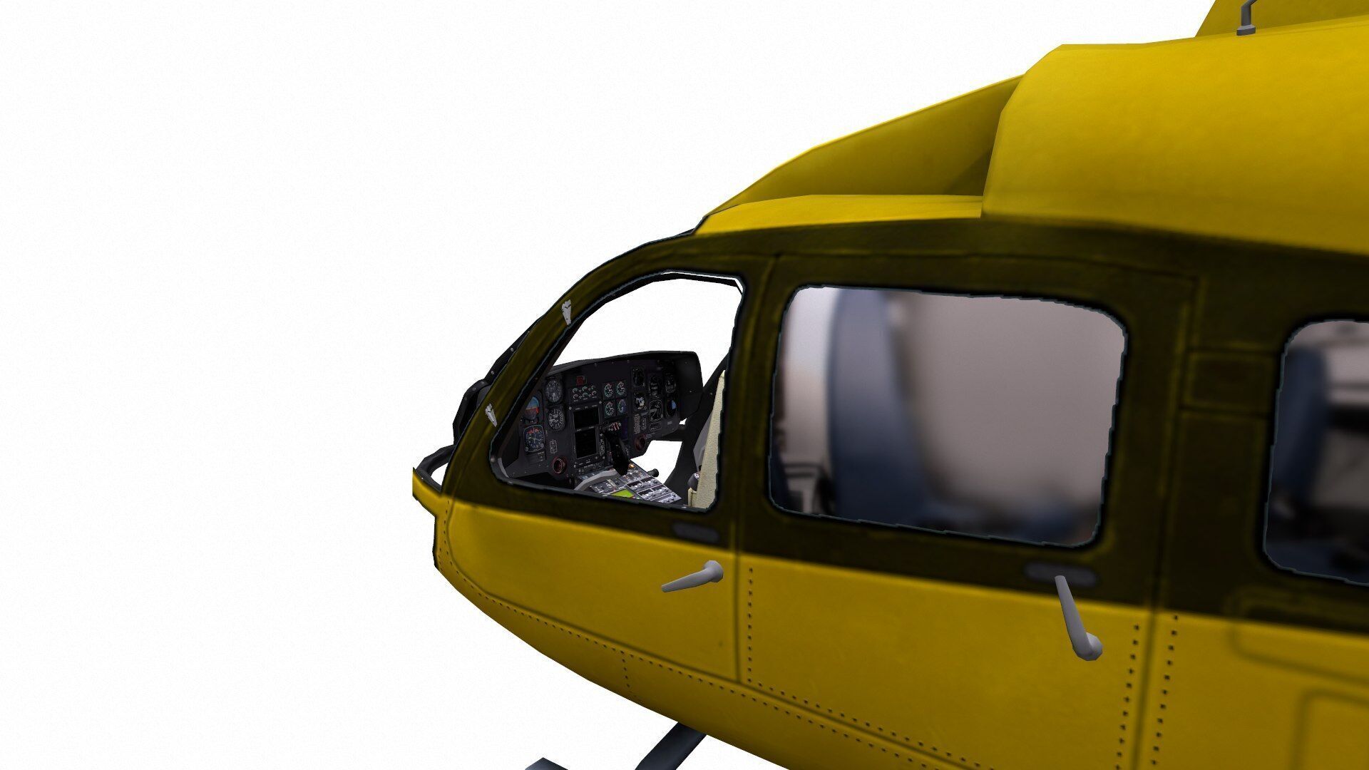 H145 Light Twin Airbus Low-Poly  Low-poly 3D model_10