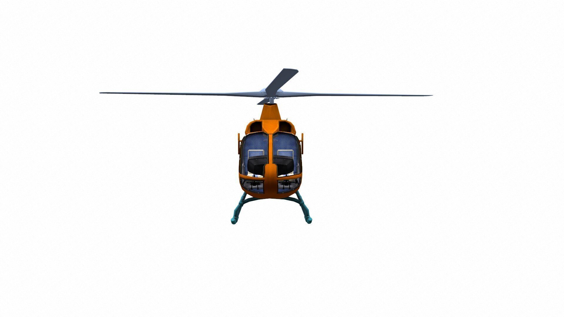 H145 Light Twin Airbus Low-Poly  Low-poly 3D model_19