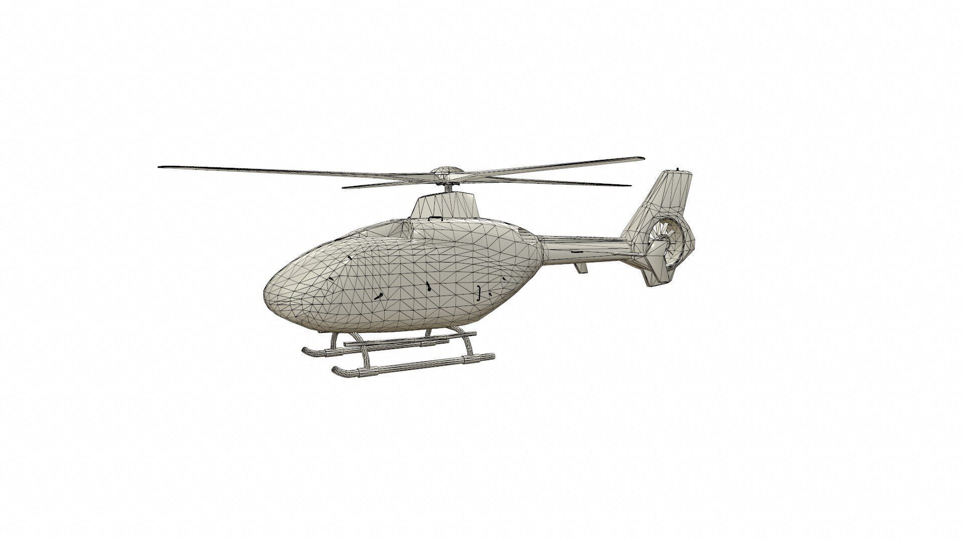 H145 Light Twin Airbus Low-Poly  Low-poly 3D model_21