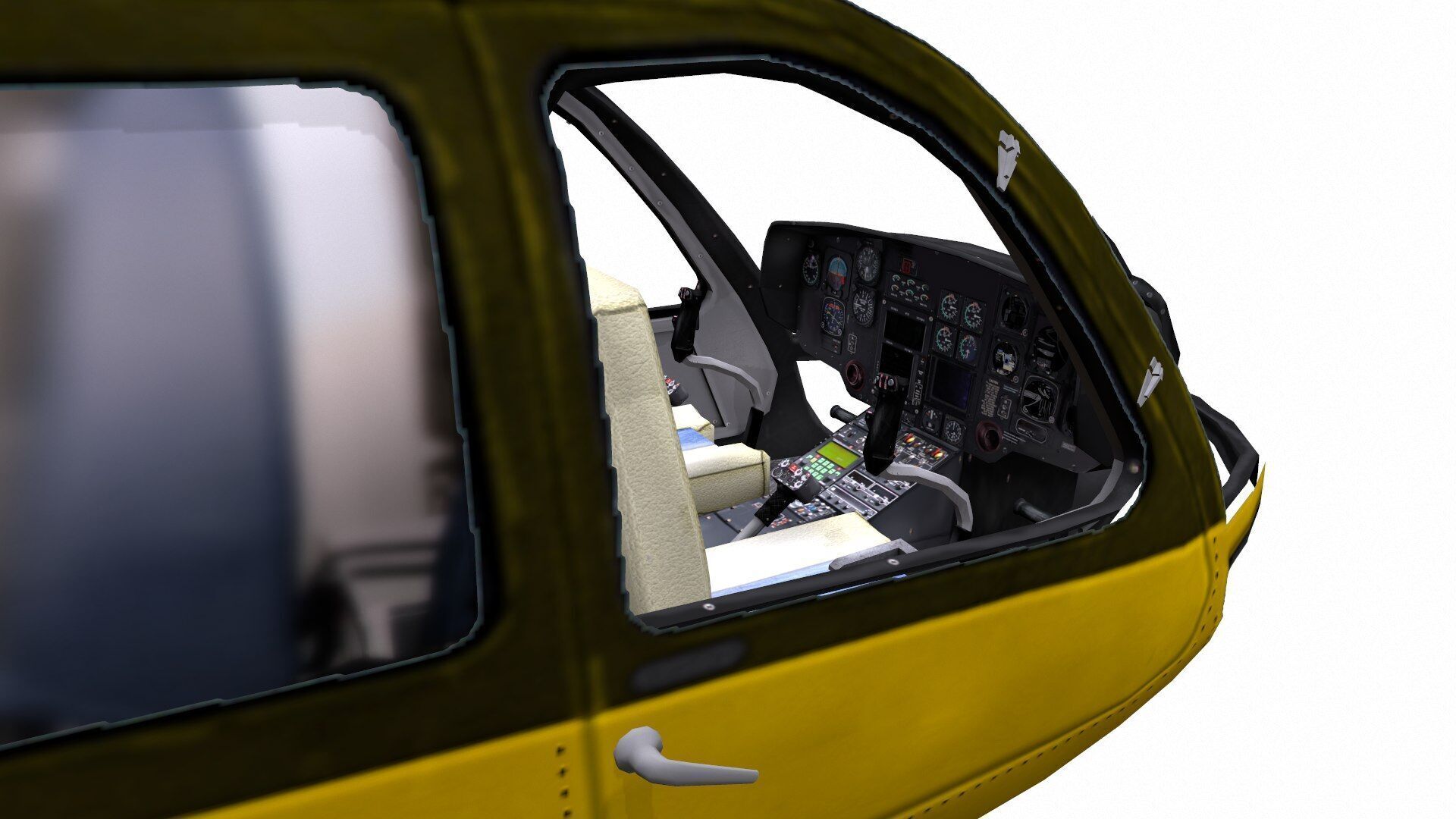 H145 Light Twin Airbus Low-Poly  Low-poly 3D model_13