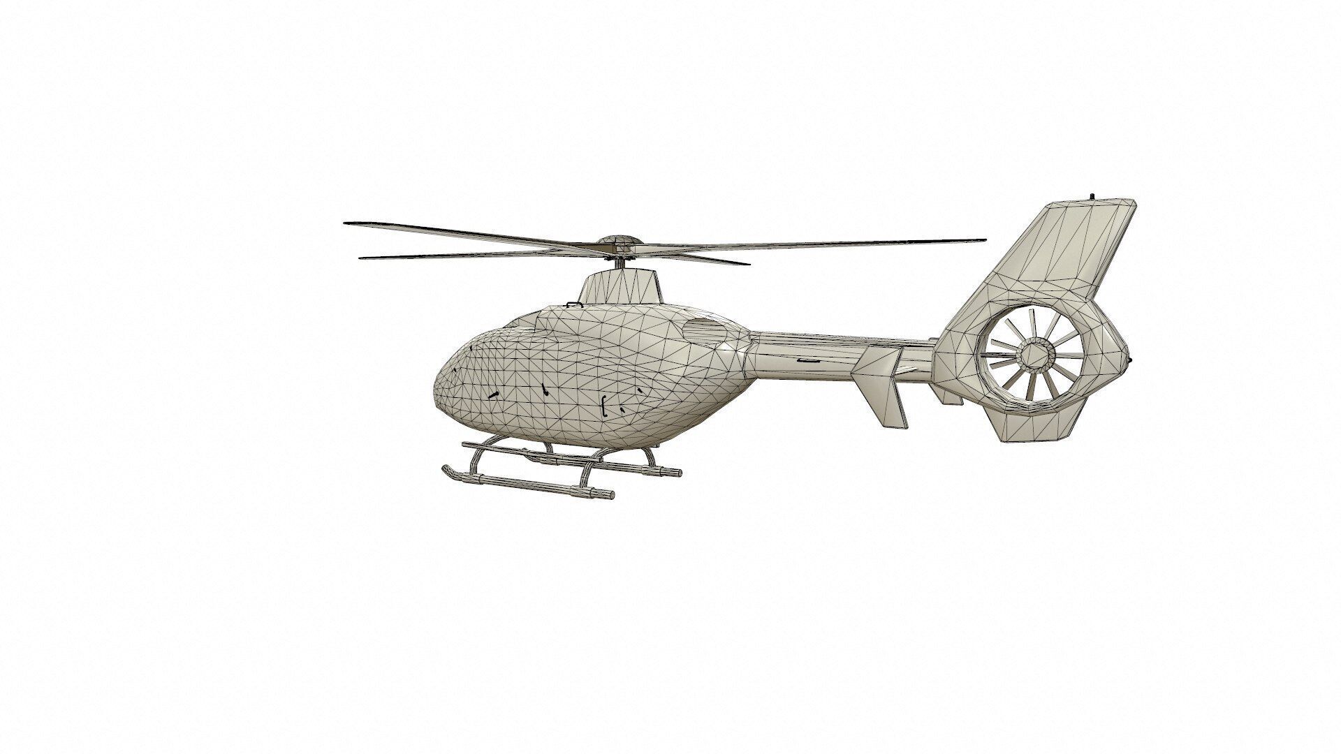 H145 Light Twin Airbus Low-Poly  Low-poly 3D model_22