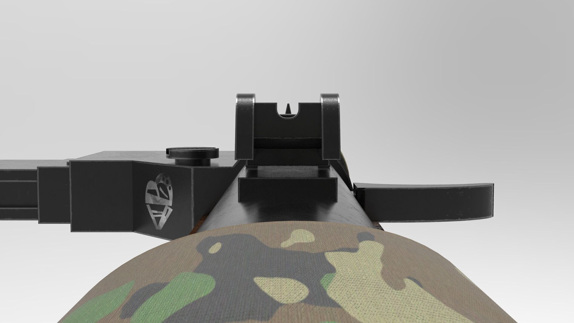 MP 28 ww2 weapon Fps-Tps Low-poly 3D model_6