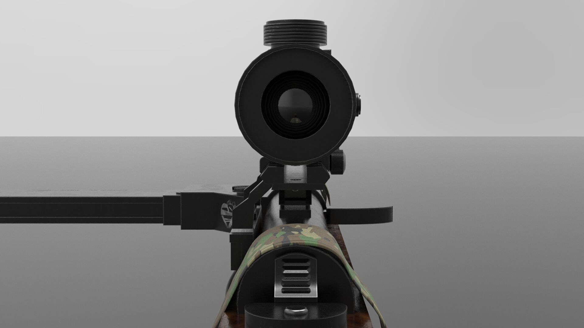 MP 28 ww2 weapon Fps-Tps Low-poly 3D model_7