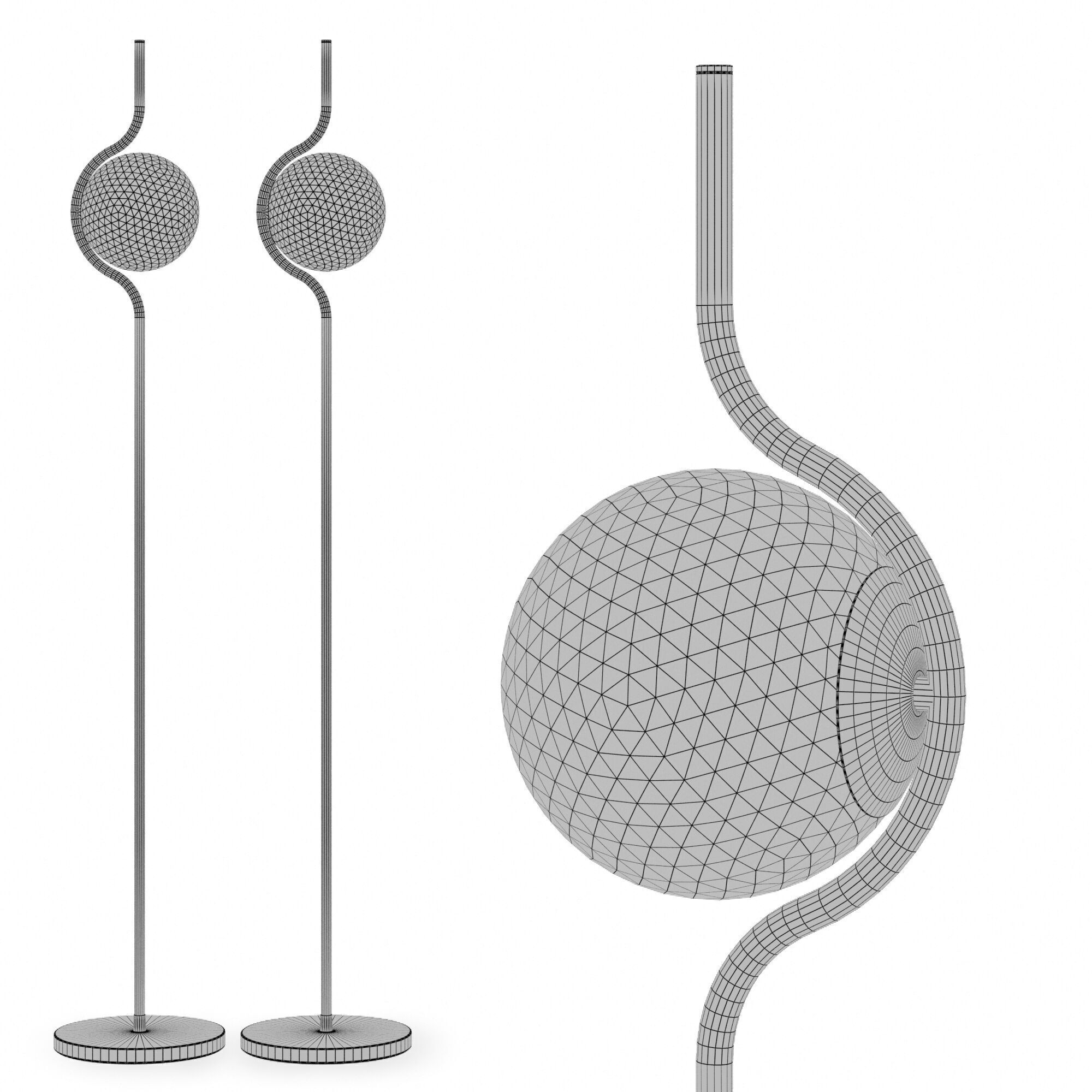 Floor lamp Faro Barcelona Le Vita 3D model_6