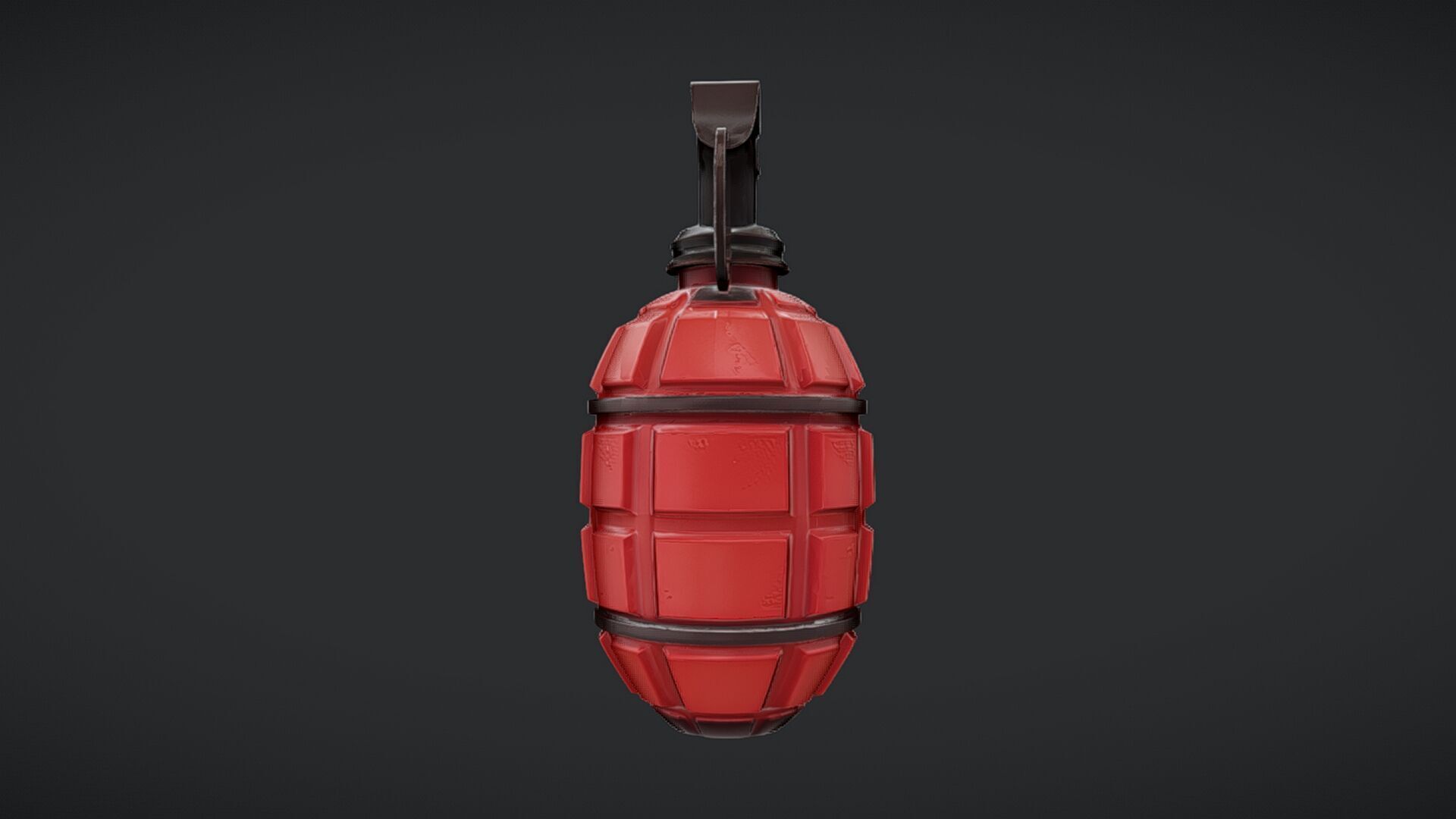 red hand grenade 3D model_3